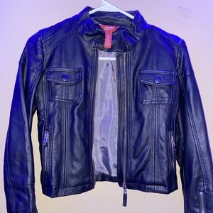 kids leather jacket